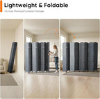Outdoor Privacy Screen 8-Panel Folding Room Divider Space Partition | 67"H - Image 5