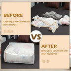 Shappy 6 Packs Clear Plastic Storage Bags - Image 5