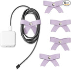 5 Pack Cord Organizer, Bow Cord Keeper, Cable Organizer USB Holder, Leather by SenseAGE