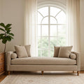 75.2" Oversized Chaise Lounge, Chenille End of Bed Bench by Aortzio