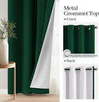 COSVIYA Drak Green 100% Blackout Curtains - Image 4