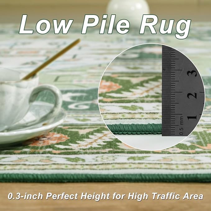 Macgace Washable Vintage Area Rug - Image 8