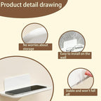 Folding RV Shelf, Fold Down Plastic Storage Rack | Space-saving fold-down shelf - Image 4