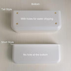 Adhesive Plastic Floating Shelf Stick on Wall Mounted Shower Caddy Shower - Image 5