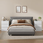 Nightstand with Charging Station and Hidden Drawer, Modern Night Stand - Image 2