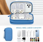 FYY Electronic Organizer, Travel Tech Pouch Bag, Cable Organizer Cyan | Wrist - Image 6