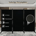 T&Jero 3-Panel Folding Room Divider, 6ft Tall Portable Privacy Screen Wall - Image 3