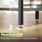 SUPERJARE Nightstand with Charging Station, USB-C Port, Bedside Table | Night - Image 9