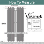 Yakamok Lilac 100% Blackout Curtains 84 Inches Long - Image 8