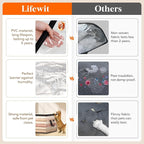 Lifewit 4 Pack Clear Clothes Storage Bags, 90L Plastic Blanket Vinyl Foldable - Image 3