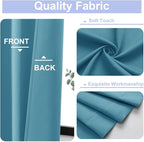 Simplebrand Ava Turquoise Short Blackout Curtains - Image 3