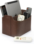 Londo PU Leather Remote Control Holder, Office Supplies Desk Organizer - Image 2