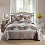 2-Piece Twin Quilt Sets with Sham Oversized Bedding Bedspread Reversible Soft by Travan