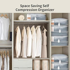 DIMJ Comforter Storage Bag - 110L Large Capacity Ultra Space Saving Self - Image 7