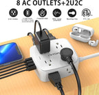 6Ft Surge Protector Power Strip - Image 2