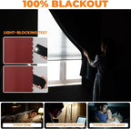 JILRON Adhesive Curtain 100% Blackout No-Drill Easy Install - Image 3