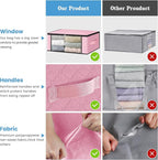 HomeHacks 3-Pack Clothes Organizer Storage Bags, 35L Storage Bins, Reinforced - Image 5