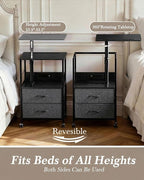 Faesun Swivel Lift Top Nightstand - Image 3
