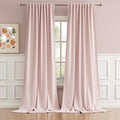 102 Inch Curtains Pink by DUALIFE