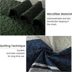 Dinjoy Queen Boho Striped Quilt Set, Breathable All-Season, 3-Piece Set Fits - Image 5