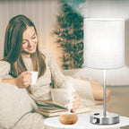 Set of 2 Grey Touch Control Table Lamps - Image 6