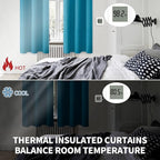 BGment Teal Blue Blackout Curtains 2 Panels Set - Image 3