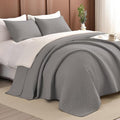 Lady Ann Gray Oversized King Bedspread 128x120 by LadyAnn