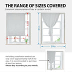 JILRON Magic Tape Stick on Portable Curtains - Image 3