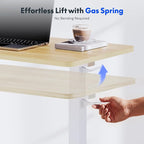 FLEXISPOT H7 32" Pneumatic Height-Adjustable Overbed Table - Image 4