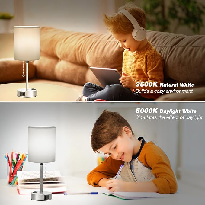 Small Bedside Table Lamp for Bedroom - Image 7