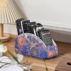 TV Remote Control Holder with 5 Compartments, Remote Caddy/Tray - Image 4
