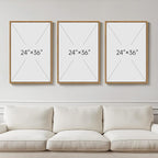 Large Framed Neutral Abstract Wall Art - Image 3