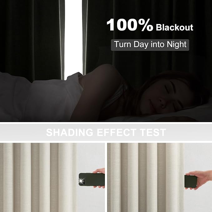 Extra Long 100% Blackout Curtains 108 Inches Long - Image 5