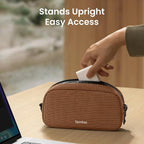 tomtoc Electronics Organizer Travel Case Performance, Cable Tech Pouch | Water - Image 4
