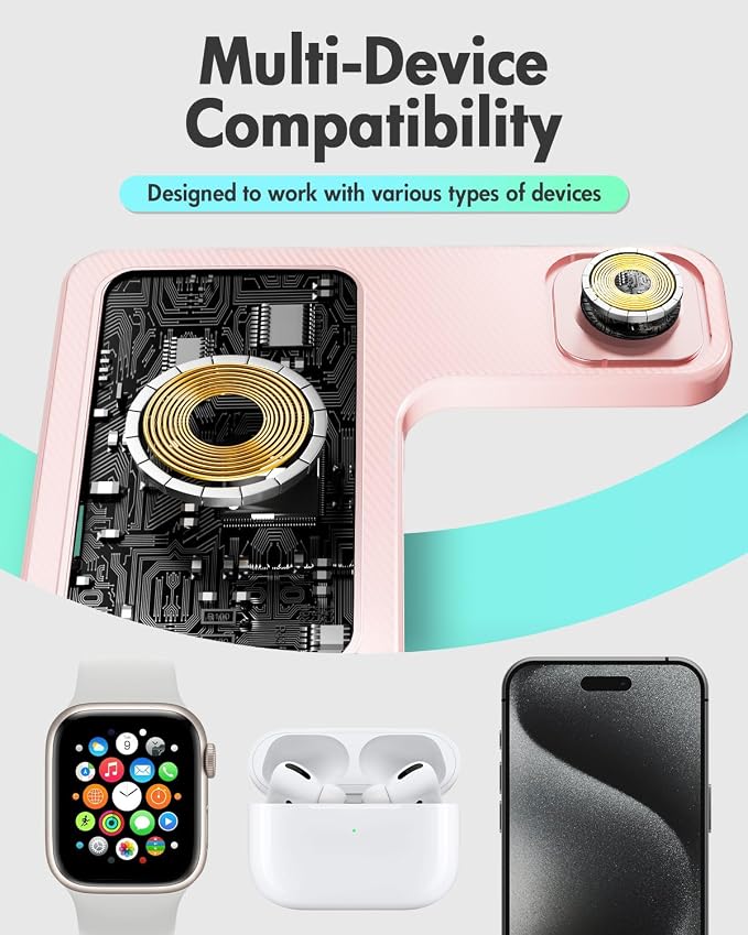 GETPALS Wireless Charger iPhone Charging Station - Image 7