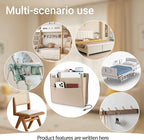 Seefoo Bedside Caddy, Large Bed Caddy Organizer - Image 7