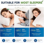 Cooling Pillows King Size Set of 2, CertiPUR-US Shredded Memory Foam Pillows - Image 8