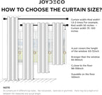 Joydeco Blackout Curtains 96 Inches Long, Light Blocking Curtains - Image 9
