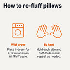 Amazon Basics Square Hypoallergenic Down Alternative Pillow Insert, Machine - Image 4