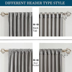 PRIMROSE Silver Grey Curtains 108 inch - Image 2