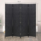 FDW 4-Panel Folding Room Divider | 6ft, Living Room - Image 7