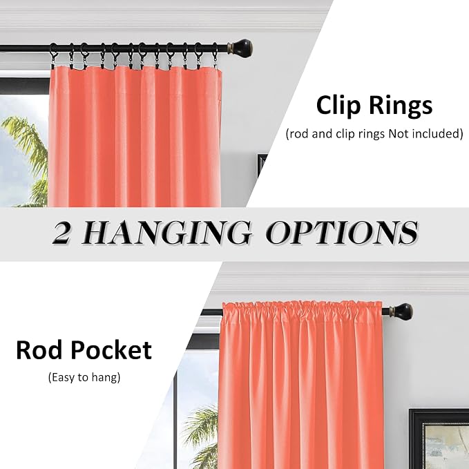 Room Darkening Rod Pocket Curtain Panels - Image 2
