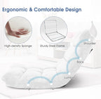 GIANTEX Floor Chair with Back Support, 14 Adjustable Position, Padded Sleeper - Image 4