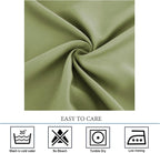 Diraysid Sage Green Grommet Blackout Curtains - Image 4