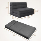 Nigoone Fold Sofa Bed Couch Twin Size - Image 3