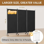 Room Divider 102'' Wide Folding Room Divider Panel - Image 2