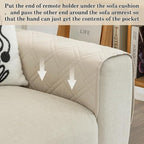 Couch Armrest Organizer Remote Control Holder Bedside Caddy - Image 3