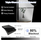 Simplebrand Ava Turquoise Blackout Curtains - Image 2