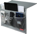 Bedside Storage Organizer with Pockets, Bedside Caddy, Table Cabinet Storage by Meeall