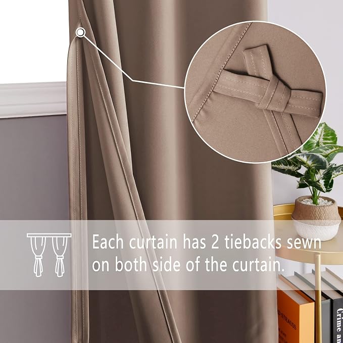 DWCN Blackout Curtains for Bedroom - Image 2